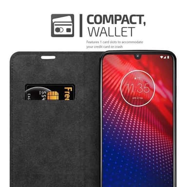 Motorola MOTO Z4 Suojakuori Lompakkokotelo (Punainen)