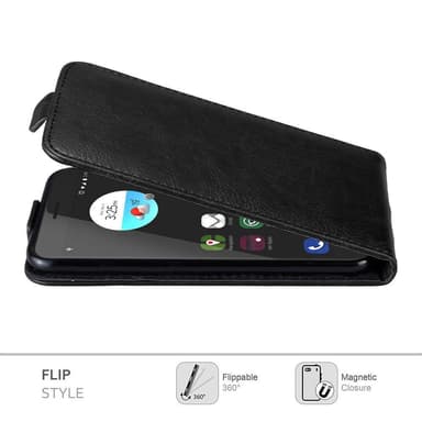 ZTE Blade V7 Suojakuori Lompakkokotelo (Musta)
