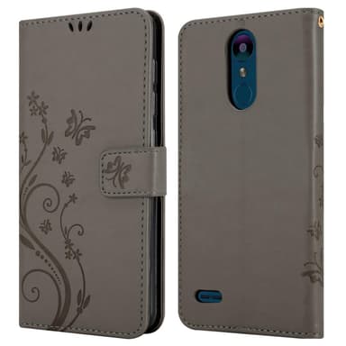 LG K8 2018 / K9 2018 Suojakuori Lompakkokotelo (harmaa)