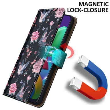 Samsung Galaxy M31 Suojakuori Lompakkokotelo (Musta)