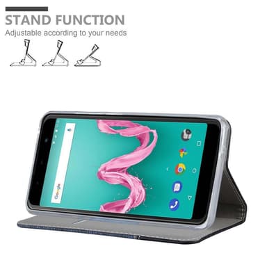 WIKO LENNY 5 Suojakuori Lompakkokotelo (Sininen)