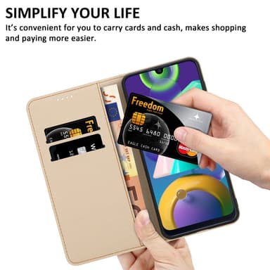 Samsung Galaxy M31 Suojakuori Lompakkokotelo (Musta)