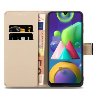 Samsung Galaxy M31 Suojakuori Lompakkokotelo (Musta)