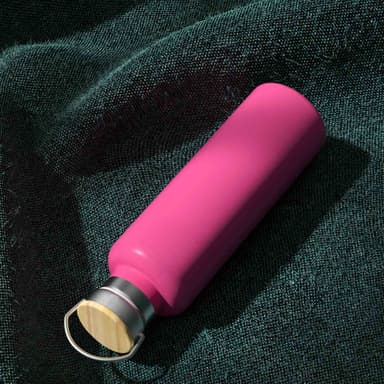 Termospullo Kahvipannu Teekannu 350ml (vaaleanpunainen)