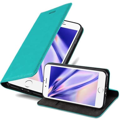 iPhone 6 / 6S Suojakuori Lompakkokotelo (Turkoosi)