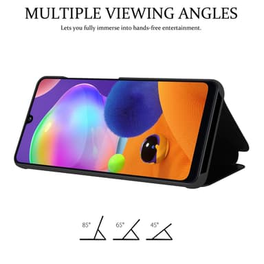 Suojakuori Samsung Galaxy A31 Lompakkokotelo (Musta)