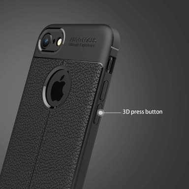 iPhone 7 / 7S / 8 / SE 2020 Suojakuori Cover (Musta)