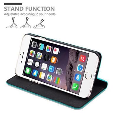 iPhone 6 / 6S Suojakuori Lompakkokotelo (Turkoosi)