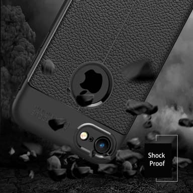 iPhone 7 / 7S / 8 / SE 2020 Suojakuori Cover (Musta)