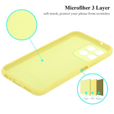 Honor X8 5G Suojakuori Kotelo Case (Keltainen)
