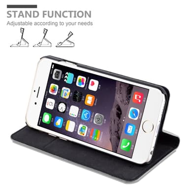 iPhone 6 / 6S Suojakuori Lompakkokotelo (harmaa)