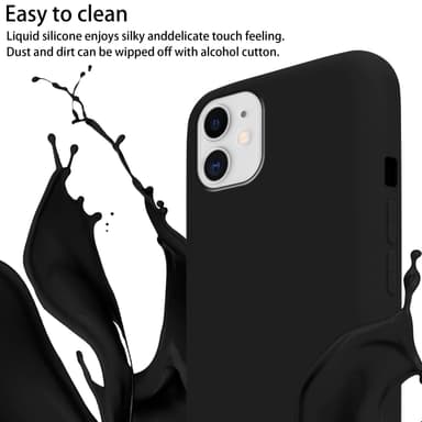 Suojakuori iPhone 11 Kotelo Ketju (Musta)