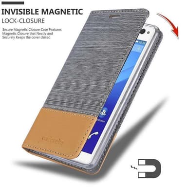 Sony Xperia C4 Suojakuori Lompakkokotelo (harmaa)