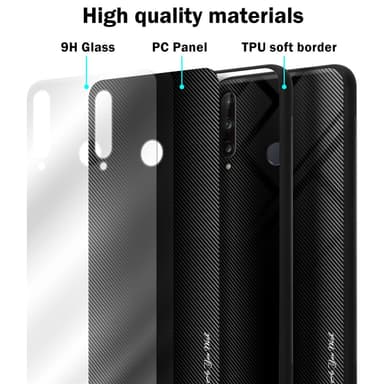 Huawei P40 LITE E Suojakuori Kotelo (Musta)