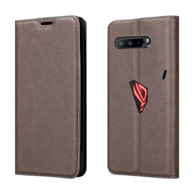 Asus ROG Phone 3 Suojakuori Lompakkokotelo (Ruskea)