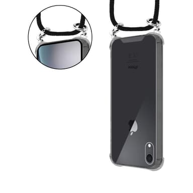 iPhone XR Suojakuori Kotelo Ketju (Musta)