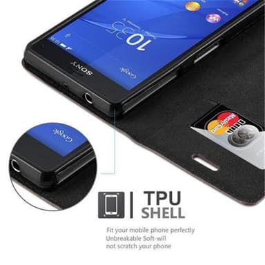 Sony Xperia Z3 COMPACT Suojakuori Lompakkokotelo
