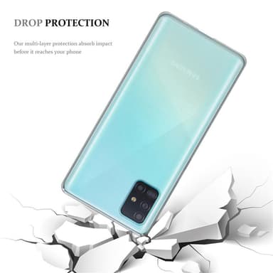 Samsung Galaxy A51 5G Suojakuori Kotelo (Läpinäkyvä)