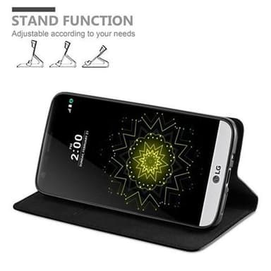 LG G5 Suojakuori Lompakkokotelo (Musta)