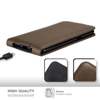 OnePlus 3 / 3T Suojakuori Lompakkokotelo (Ruskea)