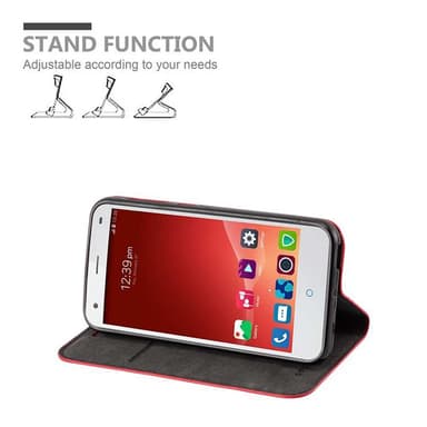 ZTE Blade S6 Suojakuori Lompakkokotelo (Punainen)