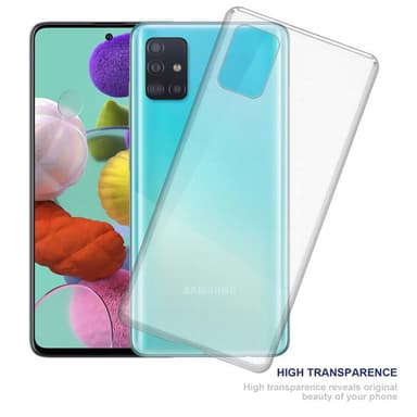 Samsung Galaxy A51 5G Suojakuori Kotelo (Läpinäkyvä)