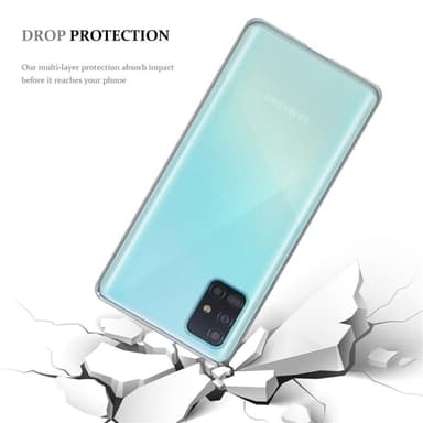 Samsung Galaxy A51 5G Suojakuori Kotelo (Läpinäkyvä)