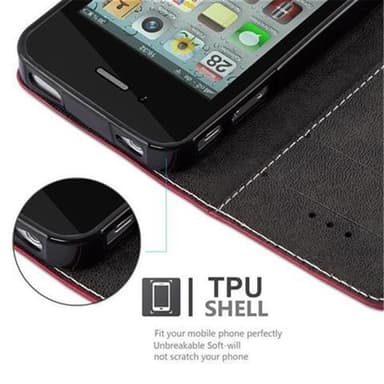 iPhone 4 / 4S Suojakuori Case (Punainen)