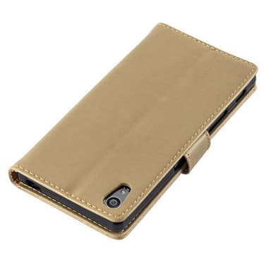 Sony Xperia Z5 Suojakuori Lompakkokotelo (Ruskea)