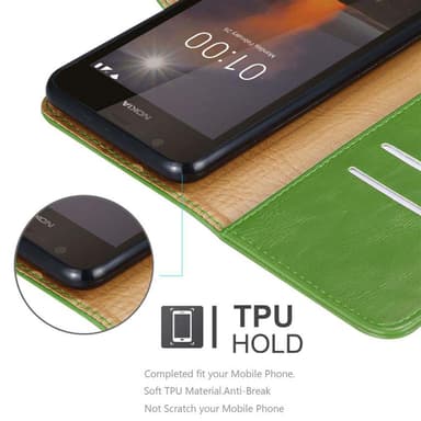 Nokia 1 2018 Suojakuori Lompakkokotelo Case Cover