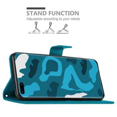 Huawei P40 Suojakuori Lompakkokotelo (Sininen)