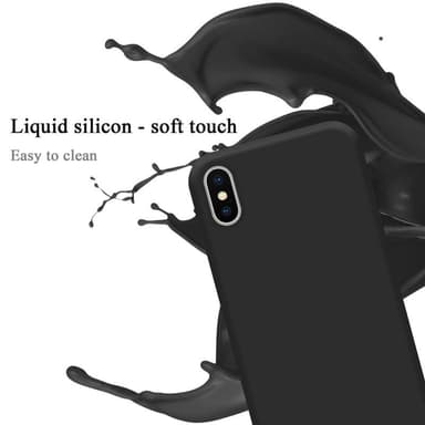 iPhone X / XS Suojakuori Kotelo Case (Musta)
