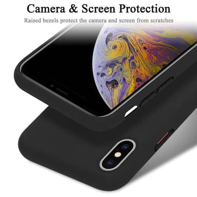 iPhone X / XS Suojakuori Kotelo Case (Musta)