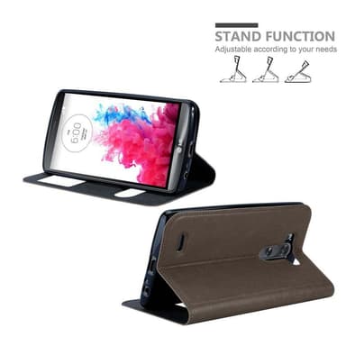 Lompakkokotelo LG G3 Case (Ruskea)
