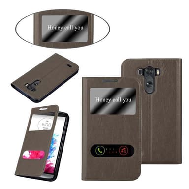 Lompakkokotelo LG G3 Case (Ruskea)
