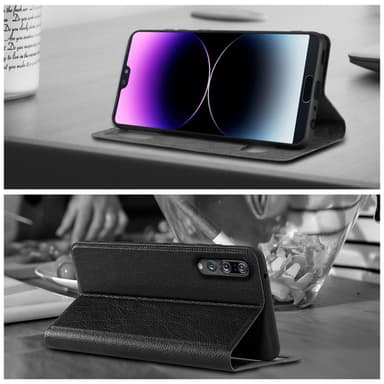 Lompakkokotelo Huawei P20 PRO / P20 PLUS Case (Musta)