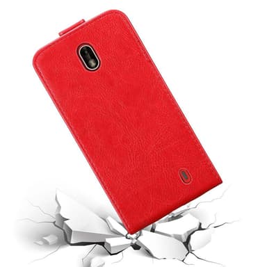 Nokia 1 2018 Suojakuori Lompakkokotelo (Punainen)