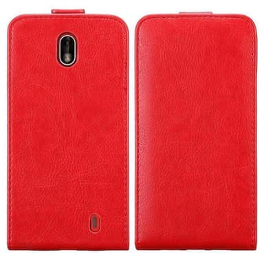 Nokia 1 2018 Suojakuori Lompakkokotelo (Punainen)