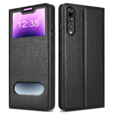Lompakkokotelo Huawei P20 PRO / P20 PLUS Case (Musta)