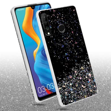 Huawei P30 LITE Suojakuori Kotelo (Musta)