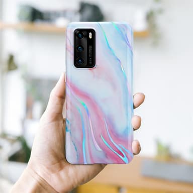 Huawei P40 Suojakuori Lompakkokotelo (Valkoinen)