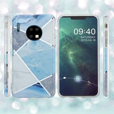 Huawei MATE 30 Suojakuori Lompakkokotelo (Sininen)