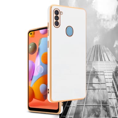 Samsung Galaxy A11 / M11 Suojakuori Cover (Valkoinen)