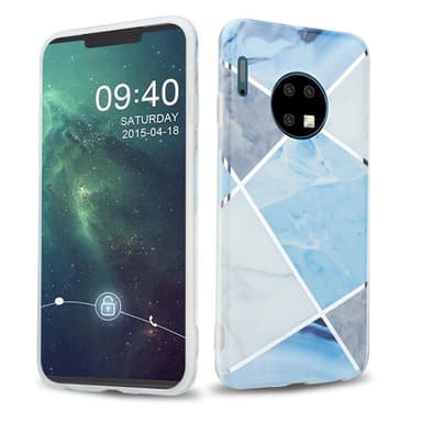 Huawei MATE 30 Suojakuori Lompakkokotelo (Sininen)