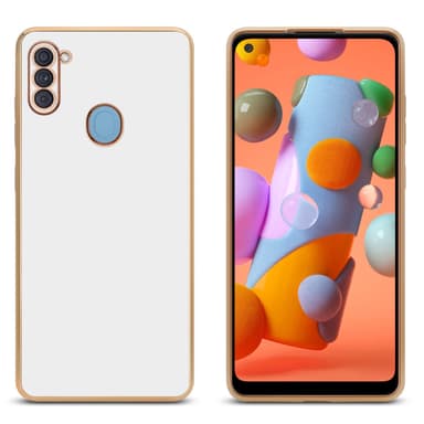 Samsung Galaxy A11 / M11 Suojakuori Cover (Valkoinen)