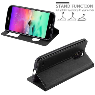 Lompakkokotelo LG K10 2017 Case (Musta)
