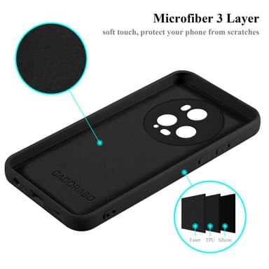 Honor Magic 5 Pro Suojakuori Kotelo Case (Musta)