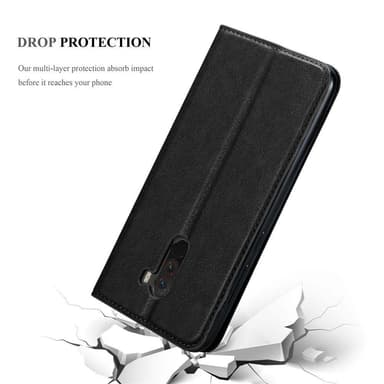 Xiaomi Pocophone F1 Suojakuori Lompakkokotelo (Musta)