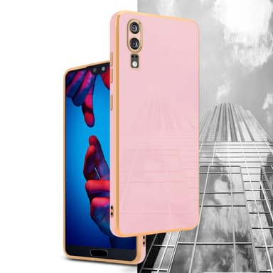 Huawei P20 Suojakuori Case Cover (Vaaleanpunainen)
