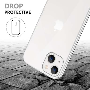 iPhone 14 Suojakuori Case Cover (Läpinäkyvä)